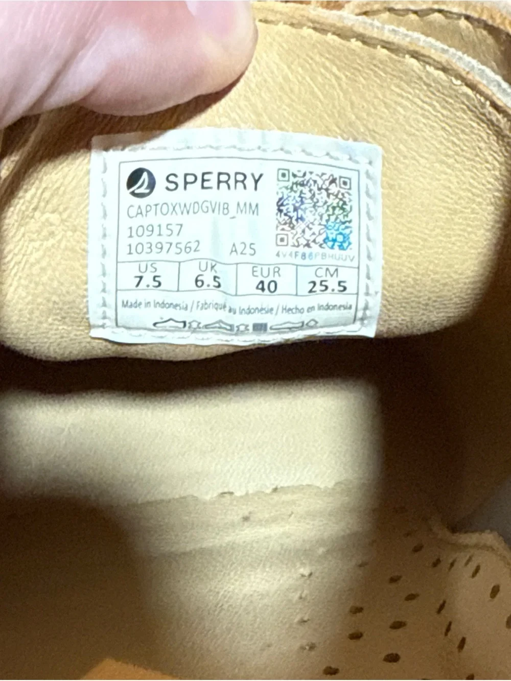 Sperry Top Sider Cloud Suede Captain's Oxford Tan Suede Shoes Men 7.5 Moc Toe